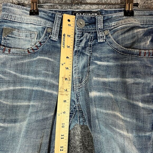 Salvage Jeans Mens 27S Blue Denim Havoc Slim Straight Light Wash Western Cowboy - Picture 7 of 9